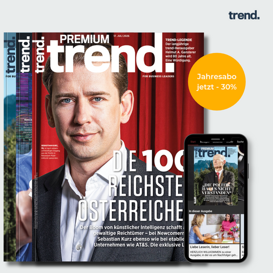 Exklusives Angebot: trend. Jahresabo jetzt -30%