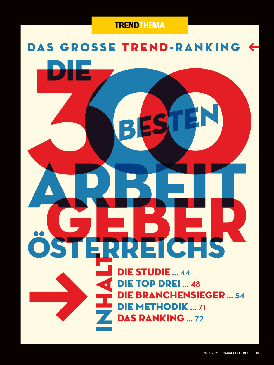 Die 300 besten Arbeitgeber Österreichs 2022