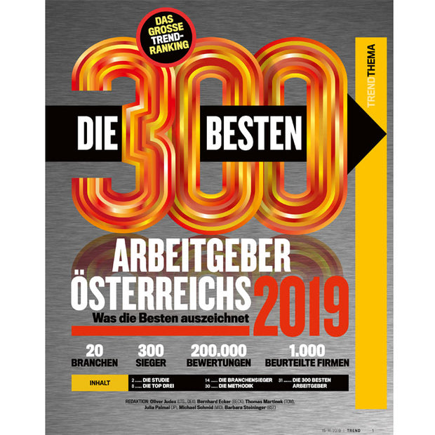 Die 300 besten Arbeitgeber Österreichs 2019