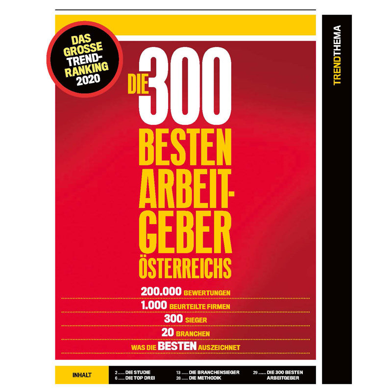 Die 300 besten Arbeitgeber Österreichs 2020