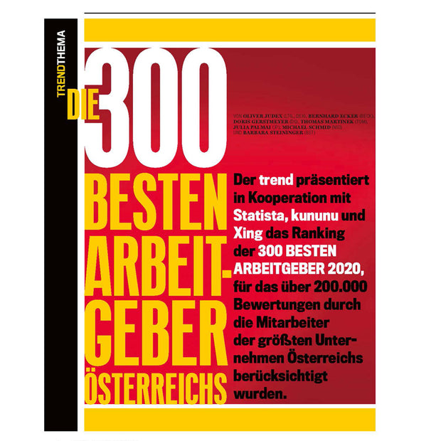 Die 300 besten Arbeitgeber Österreichs 2020